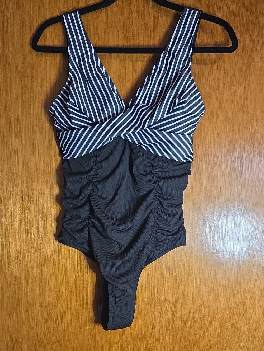 Black And White One Piece Swimsuit